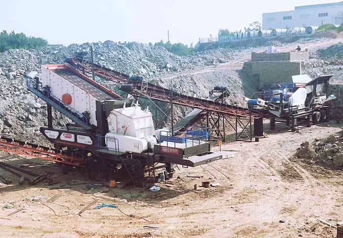 70-150t/h Limestone Mobile Crusher in Philippines