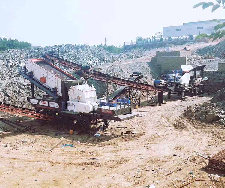 70-150t/h Limestone Mobile Crusher in Philippines