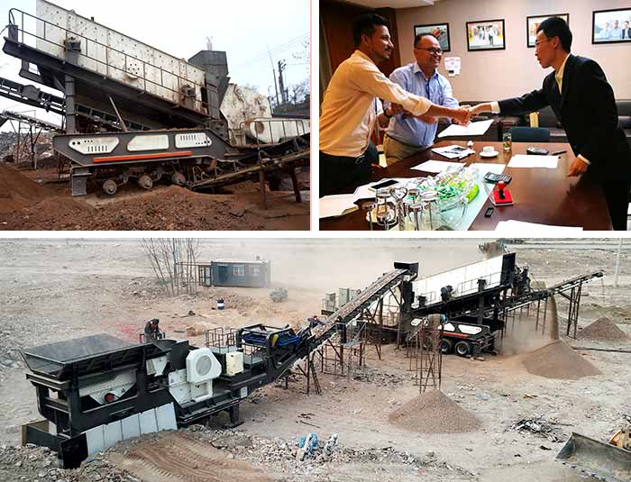 Demolition Waste Crushing Mobile Plant